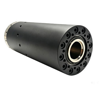 Multi-media integrated fluid rotary union with 3 air channels, 5 water channels and 4 hydraulic oil