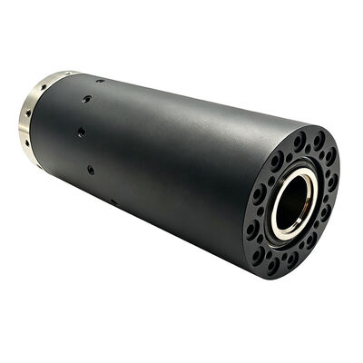 Multi-media integrated fluid rotary union with 3 air channels, 5 water channels and 4 hydraulic oil