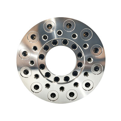 Multi-media integrated fluid rotary union with 3 air channels, 5 water channels and 4 hydraulic oil
