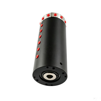 12-channel pneumatic slip ring  with 6mm center bore and disc-style design for automated assembly and rotary fixture applications