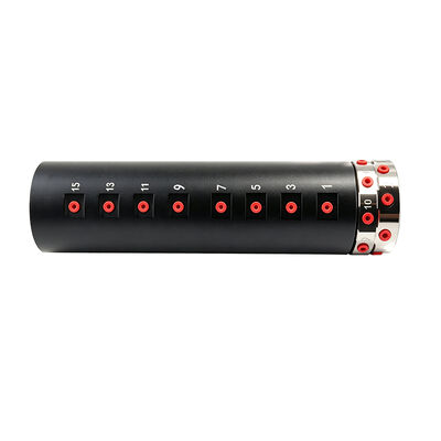 16-channel pneumatic rotary joint with compact structure suitable for automated rotary platforms and robotic arms