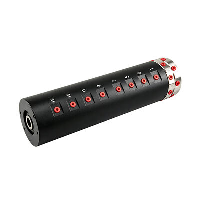 16-channel pneumatic rotary joint with compact structure suitable for automated rotary platforms and robotic arms