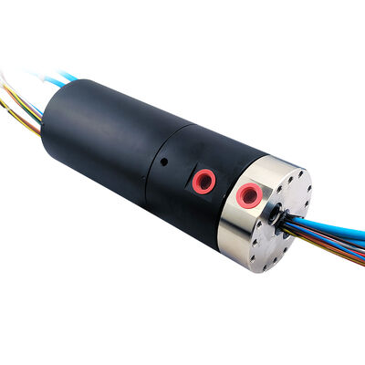 2-Channel Pneumatic and 20-Channel Electrical Gigabit Ethernet Combination Slip Ring for Industrial Equipment