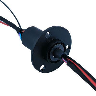14-channel 22mm outer diameter PBT housing flange slip ring for automation equipment