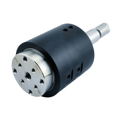 5-in-5-out Multi-Media Rotary Slip Ring with Stainless Steel Extended Central Shaft for 1MPa Pressure Fluid Transfer