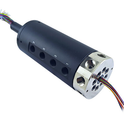 8-channel pneumatic and 56-way 2A electrical combined slip ring with 200 rpm speed for rotary applications